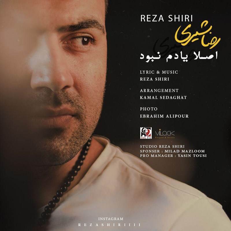  دانلود آهنگ جدید رضا شیری - اصلا یادم نبود | Download New Music By Reza Shiri - Aslan Yadam Nabood