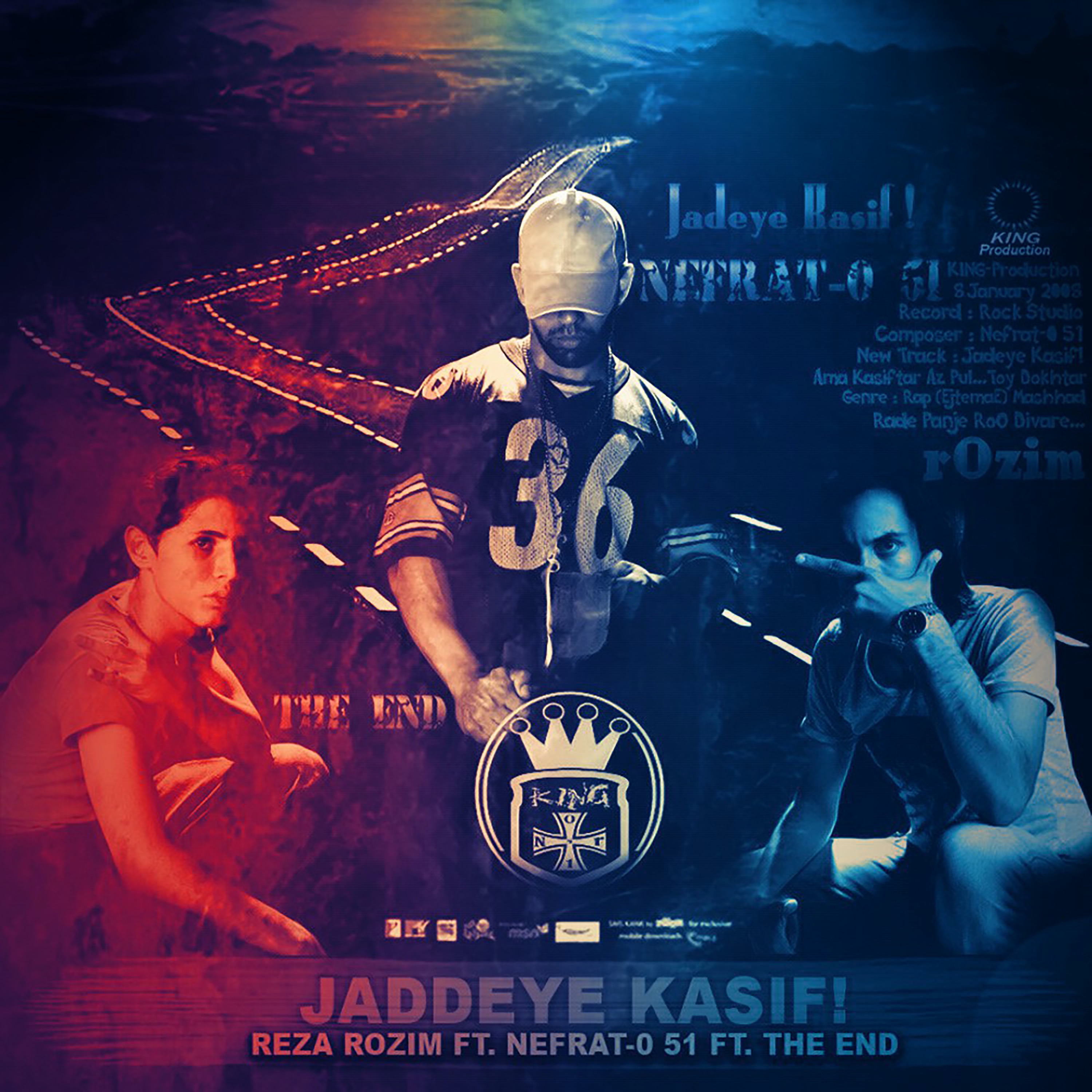  دانلود آهنگ جدید رُظیم - جاده کثیف | Download New Music By Reza Rozim - Jaddeye Kasif (feat. Nefrat 051 & The End)